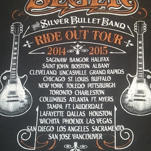 2014 BOB SEGER TEE RIDE OUT TOUR - Picture 6 of 7